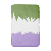 Funky Spiky ZigZag Abstract Genderqueer Pride Vlag Badmat (Voorkant Verticaal)