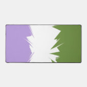 Funky Spiky ZigZag Abstract Genderqueer Pride Vlag Bureaumat (Voorkant)