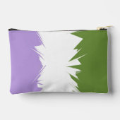 Funky Spiky ZigZag Abstract Genderqueer Pride Vlag Etui (Achterkant)
