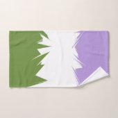Funky Spiky ZigZag Abstract Genderqueer Pride Vlag Handdoek (Handdoek)