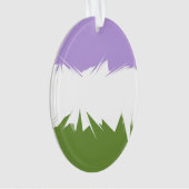 Funky Spiky ZigZag Abstract Genderqueer Pride Vlag Ornament (voorkant)