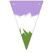 Funky Spiky ZigZag Abstract Genderqueer Pride Vlag Vlaggetjes (Eerste vlag)