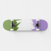 Funky Spiky ZigZag Abstracte Genderqueer Pride Fla Persoonlijk Skateboard (Horizontaal)