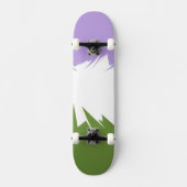 Funky Spiky ZigZag Abstracte Genderqueer Pride Fla Persoonlijk Skateboard (Voorkant)