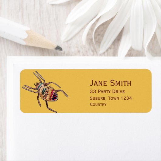 Funky spin met doodle kunst etiket (Insitu)