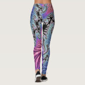 Funky Spiraal Fractal Leggings (Achterkant)