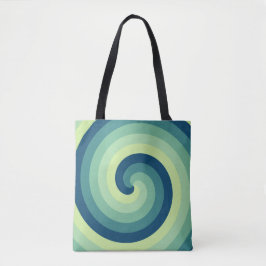 Funky Spiral Tote Bag