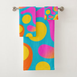 Funky Splash – Boogie Abstract Retro Towel Bad Handdoek