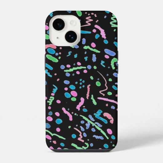 Funky Splatter iPhone Case Hoesje (Achterkant)