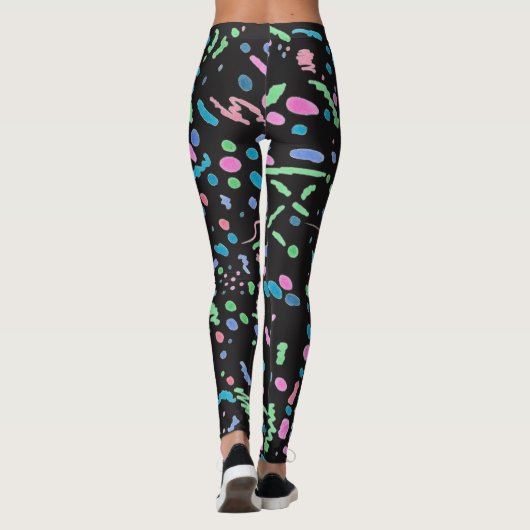 Funky Splatter-Leggings Leggings (Achterkant)