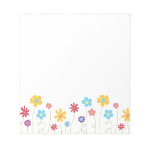 Funky Spring Flowers Notitieblok