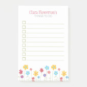 Funky Spring Flowers om lijst te doen Post-it® Notes (Voorkant)