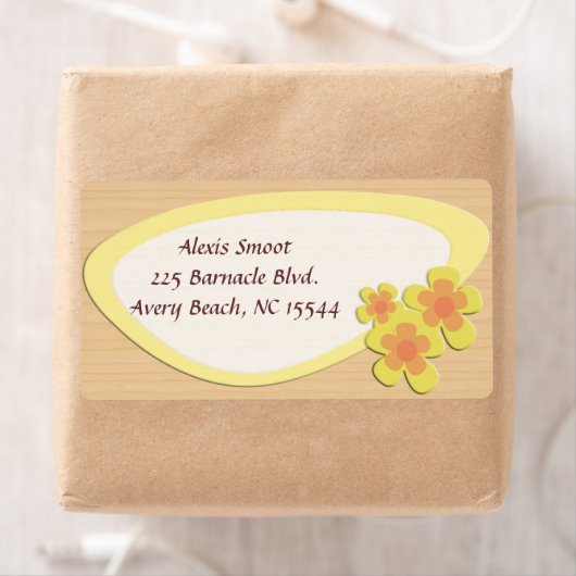 Funky Spunky Flowers Etiket (Insitu)