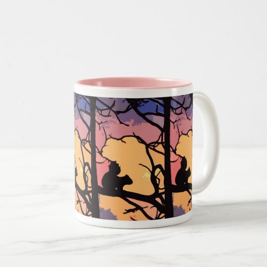 Funky Squirrel Coffee Mok (Voorkant rechts)