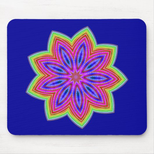 Funky Star Flower Muismat (Voorkant)