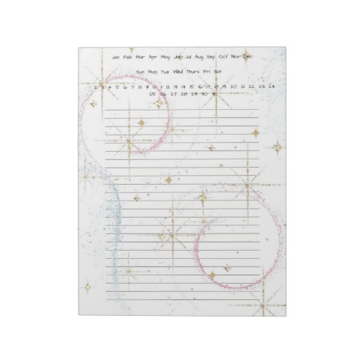 Funky Star Notitieblok (Linkerzijde)