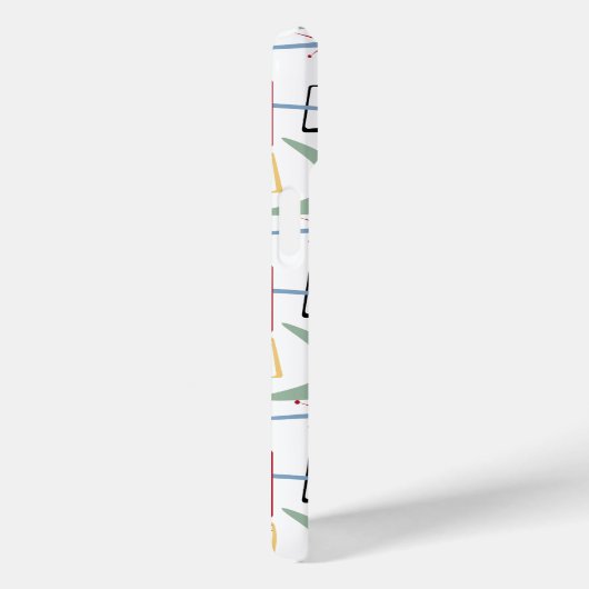 Funky Starburst Boomerang Pleinen Midden Eeuw Case-Mate iPhone Case (Achterkant / Rechts)