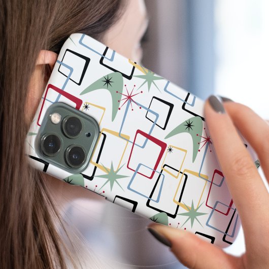 Funky Starburst Boomerang Pleinen Midden Eeuw Case-Mate iPhone Case