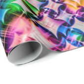 Funky Stars, kleurrijk Cadeaupapier (Rol Hoek)