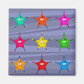Funky Stars Magneet (Voorkant)