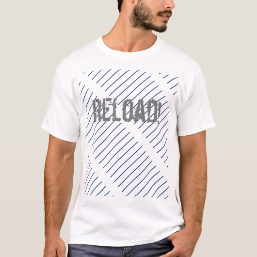 Funky Stijl Reload T-Shirt Top (Voorkant)