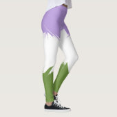 Funky Stijlige ZigZag Abstract Genderqueer Pride V Leggings (Rechts)
