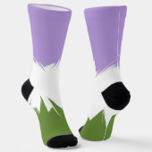Funky Stijlige ZigZag Abstract Genderqueer Pride V Sokken (Gebogen)
