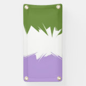 Funky Stijlige ZigZag Abstract Genderqueer Pride V Spandoek (Verticaal)
