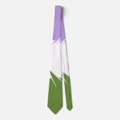 Funky Stijlige ZigZag Abstract Genderqueer Pride V Stropdas (Voorkant)