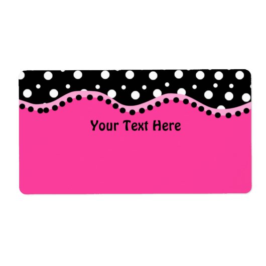 Funky Stippen Avery Label (Voorkant)