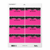 Funky Stippen Avery Label (Full Sheet)