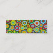 Funky Stippen Dark Grey Mini Visitekaartje (Achterkant)