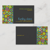 Funky Stippen Dark Grey Visitekaartje (Voorkant / Achterkant)