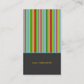 "Funky Stippen "n" Stripes mama Visitekaartje Contactkaartje (Achterkant)