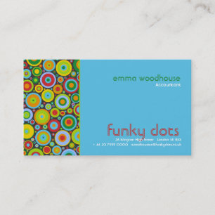 Funky Stippen : Turkoois Visitekaartje