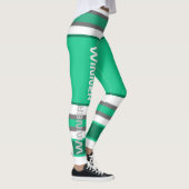 Funky Strepen Lijnen Winnaar Power Leggings (Rechts)