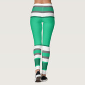 Funky Strepen Lijnen Winnaar Power Leggings (Achterkant)