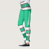 Funky Strepen Lijnen Winnaar Power Leggings (Links)