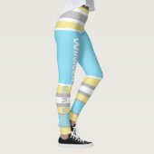 Funky Strepen Lijnen Winnaar Power Leggings (Rechts)