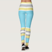 Funky Strepen Lijnen Winnaar Power Leggings (Achterkant)