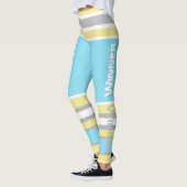 Funky Strepen Lijnen Winnaar Power Leggings (Links)