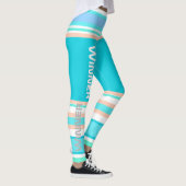 Funky Strepen Lijnen Winner Power Leggings (Rechts)