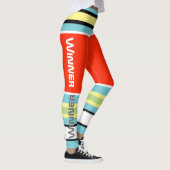 Funky Strepen Lijnen Winner Power Leggings (Rechts)