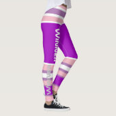 Funky Strepen Lijnen Winner Power Leggings (Rechts)
