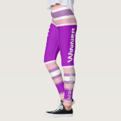 Funky Strepen Lijnen Winner Power Leggings (Links)