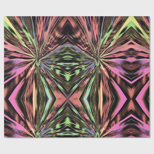 Funky Stretch Patroon Wrapping Papier (Vlak)