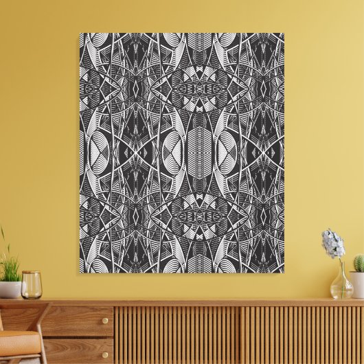 funky Stretched Canvas 9 (Insitu (Woonkamer))