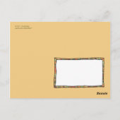 Funky Stripes briefkaart (Achterkant)
