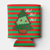 Funky Stripes en kerstboom Blikjeskoeler (Achterkant)