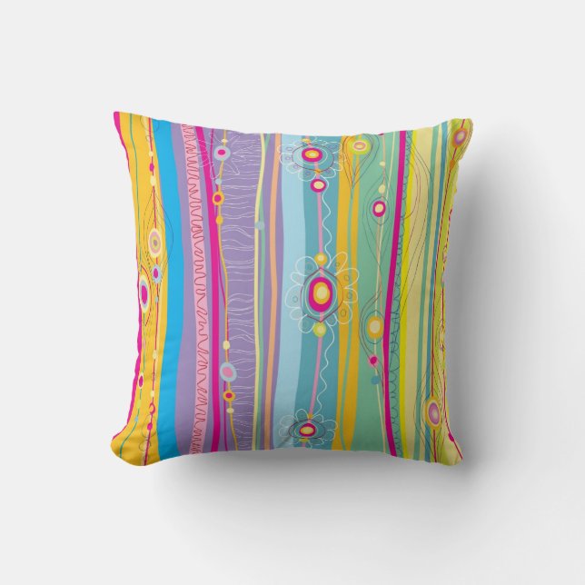 Funky Stripes Pillow Kussen (Voorkant)